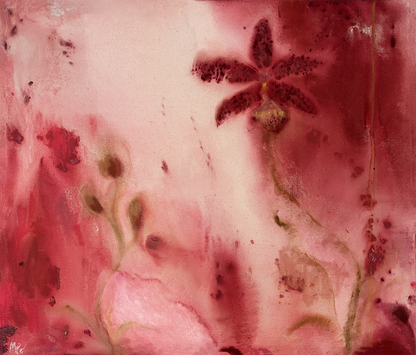 Cerise Posy Canvas Print