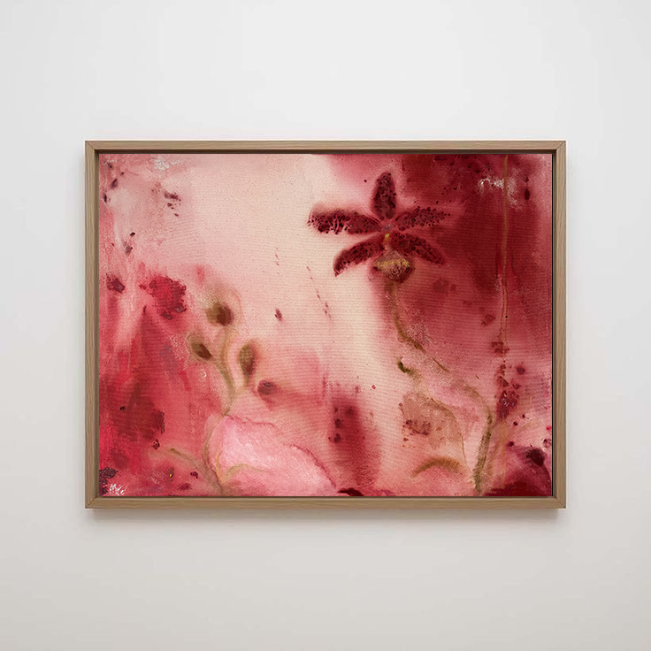 Cerise Posy Canvas Print